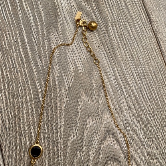 Kate Spade Black & Gold Long Chain Necklace - Picture 6 of 6
